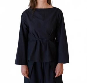 NEW BASERANGE decti long sleeve top in black